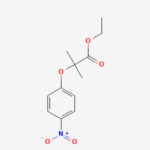 molecular formula C12H15NO5 B6089201 ethyl 2-methyl-2-(4-nitrophenoxy)propanoate 
