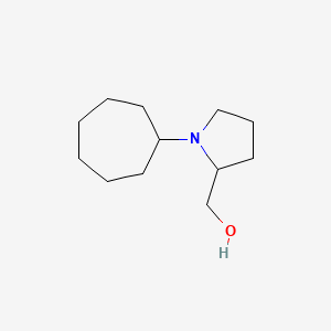 molecular formula C12H23NO B6089209 (1-cycloheptyl-2-pyrrolidinyl)methanol 