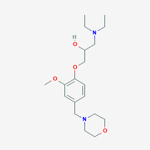 1-(diethylamino)-3-[2-methoxy-4-(4-morpholinylmethyl)phenoxy]-2-propanol