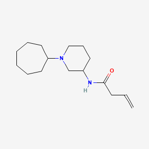 molecular formula C16H28N2O B6089387 N-(1-cycloheptyl-3-piperidinyl)-3-butenamide 