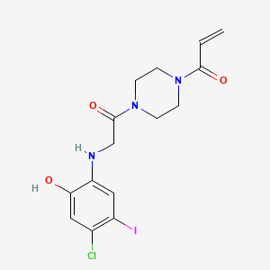 molecular formula C15H17ClIN3O3 B608942 K-Ras(G12C)抑制剂12 CAS No. 1469337-95-8