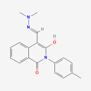 molecular formula C19H19N3O2 B6089445 4-[(2,2-dimethylhydrazino)methylene]-2-(4-methylphenyl)-1,3(2H,4H)-isoquinolinedione 
