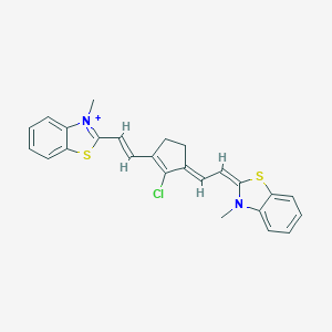 molecular formula C25H22ClN2S2+ B060895 2-[2-[2-Chloro-3-[2-(3-methyl-3H-benzthiazol-2-ylidene)-ethylidene]-1-cyclopenten-1-yl]ethenyl]-3-me CAS No. 193687-61-5