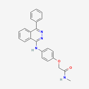 molecular formula C23H20N4O2 B6089541 N-methyl-2-{4-[(4-phenyl-1-phthalazinyl)amino]phenoxy}acetamide 