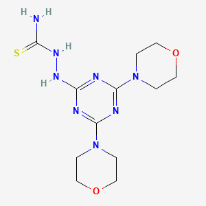 molecular formula C12H20N8O2S B6089568 2-(4,6-dimorpholin-4-yl-1,3,5-triazin-2-yl)hydrazinecarbothioamide 