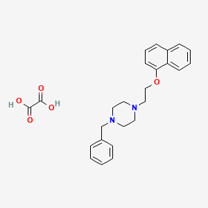 molecular formula C25H28N2O5 B6089634 1-benzyl-4-[2-(1-naphthyloxy)ethyl]piperazine oxalate 
