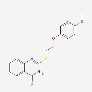 molecular formula C17H16N2O3S B6089648 2-{[2-(4-methoxyphenoxy)ethyl]thio}-4(3H)-quinazolinone CAS No. 5487-23-0