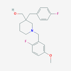 molecular formula C21H25F2NO2 B6089661 [3-(4-fluorobenzyl)-1-(2-fluoro-5-methoxybenzyl)-3-piperidinyl]methanol 
