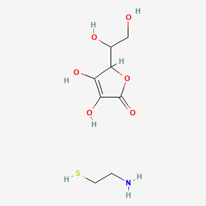 B608972 Ascorbic acid, compd. with 2-aminoethanethiol CAS No. 16031-82-6