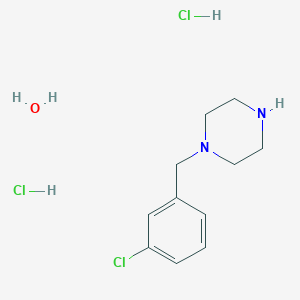 molecular formula C11H19Cl3N2O B6089840 1-(3-chlorobenzyl)piperazine dihydrochloride hydrate 