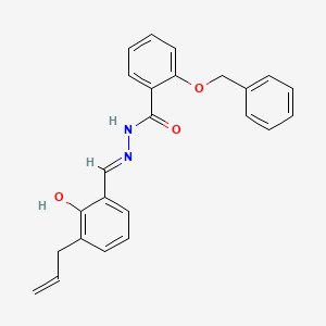 molecular formula C24H22N2O3 B6089859 N'-(3-allyl-2-hydroxybenzylidene)-2-(benzyloxy)benzohydrazide 