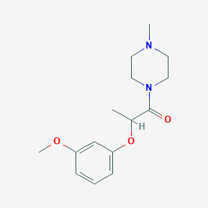 1-[2-(3-methoxyphenoxy)propanoyl]-4-methylpiperazine