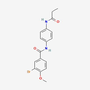 3-bromo-4-methoxy-N-[4-(propanoylamino)phenyl]benzamide