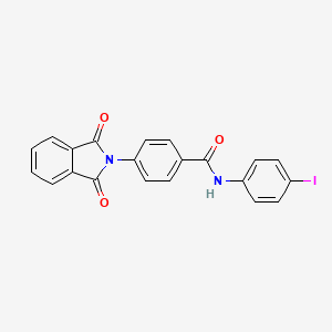 molecular formula C21H13IN2O3 B6089884 4-(1,3-dioxo-1,3-dihydro-2H-isoindol-2-yl)-N-(4-iodophenyl)benzamide 