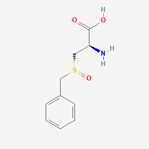 molecular formula C10H13NO3S B060899 (2R)-2-amino-3-[(R)-benzylsulfinyl]propanoic acid CAS No. 189082-77-7