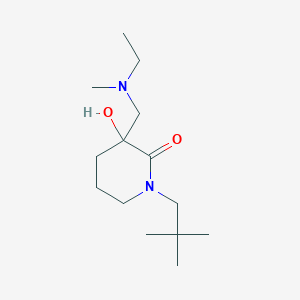 1-(2,2-dimethylpropyl)-3-{[ethyl(methyl)amino]methyl}-3-hydroxy-2-piperidinone