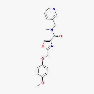 2-[(4-methoxyphenoxy)methyl]-N-methyl-N-(3-pyridinylmethyl)-1,3-oxazole-4-carboxamide