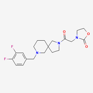 3-{2-[7-(3,4-difluorobenzyl)-2,7-diazaspiro[4.5]dec-2-yl]-2-oxoethyl}-1,3-oxazolidin-2-one