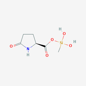 molecular formula C7H13NO5Si B608994 甲基硅烷醇 PCA CAS No. 105883-41-8