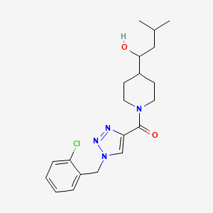 1-(1-{[1-(2-chlorobenzyl)-1H-1,2,3-triazol-4-yl]carbonyl}-4-piperidinyl)-3-methyl-1-butanol