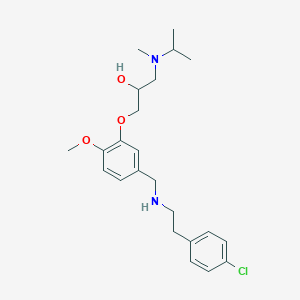 1-[5-({[2-(4-chlorophenyl)ethyl]amino}methyl)-2-methoxyphenoxy]-3-[isopropyl(methyl)amino]-2-propanol