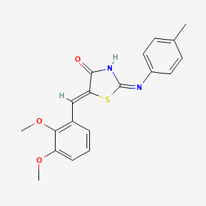 5-(2,3-dimethoxybenzylidene)-2-[(4-methylphenyl)amino]-1,3-thiazol-4(5H)-one