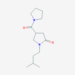 1-(3-methylbutyl)-4-(1-pyrrolidinylcarbonyl)-2-pyrrolidinone