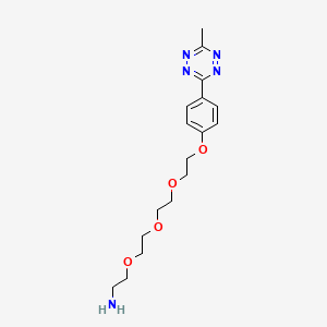 molecular formula C17H25N5O4 B609000 甲基四嗪-PEG4-胺 CAS No. 1802908-05-9