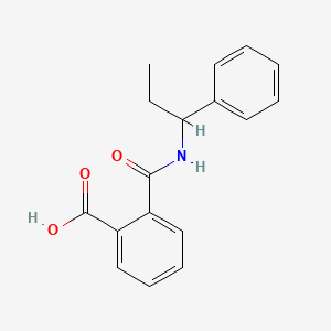 molecular formula C17H17NO3 B6090011 2-{[(1-phenylpropyl)amino]carbonyl}benzoic acid 