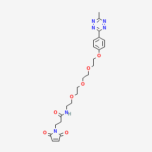 molecular formula C24H30N6O7 B609002 甲基四嗪-PEG4-马来酰亚胺 CAS No. 1802908-02-6