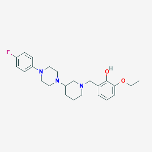 2-ethoxy-6-({3-[4-(4-fluorophenyl)-1-piperazinyl]-1-piperidinyl}methyl)phenol