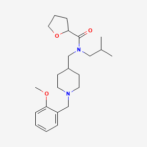 N-isobutyl-N-{[1-(2-methoxybenzyl)-4-piperidinyl]methyl}tetrahydro-2-furancarboxamide