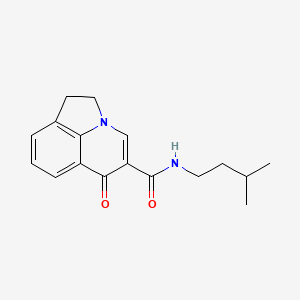 N-(3-methylbutyl)-6-oxo-1,2-dihydro-6H-pyrrolo[3,2,1-ij]quinoline-5-carboxamide