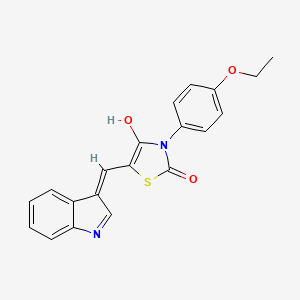 3-(4-ethoxyphenyl)-5-(1H-indol-3-ylmethylene)-1,3-thiazolidine-2,4-dione