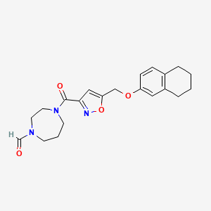 4-({5-[(5,6,7,8-tetrahydro-2-naphthalenyloxy)methyl]-3-isoxazolyl}carbonyl)-1,4-diazepane-1-carbaldehyde