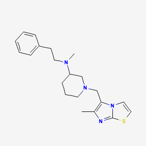 N-methyl-1-[(6-methylimidazo[2,1-b][1,3]thiazol-5-yl)methyl]-N-(2-phenylethyl)-3-piperidinamine