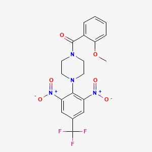 1-[2,6-dinitro-4-(trifluoromethyl)phenyl]-4-(2-methoxybenzoyl)piperazine