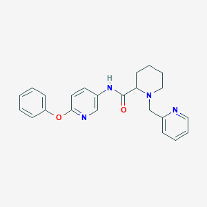 N-(6-phenoxy-3-pyridinyl)-1-(2-pyridinylmethyl)-2-piperidinecarboxamide