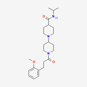 N-isopropyl-1'-[3-(2-methoxyphenyl)propanoyl]-1,4'-bipiperidine-4-carboxamide