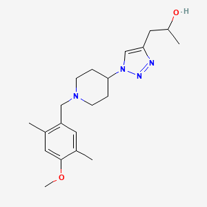 1-{1-[1-(4-methoxy-2,5-dimethylbenzyl)-4-piperidinyl]-1H-1,2,3-triazol-4-yl}-2-propanol