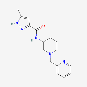 5-methyl-N-[1-(2-pyridinylmethyl)-3-piperidinyl]-1H-pyrazole-3-carboxamide