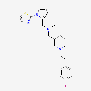 ({1-[2-(4-fluorophenyl)ethyl]-3-piperidinyl}methyl)methyl{[1-(1,3-thiazol-2-yl)-1H-pyrrol-2-yl]methyl}amine