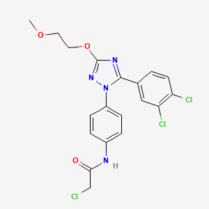 molecular formula C19H17Cl3N4O3 B609022 MI 2 MALT1 inhibitor CAS No. 1047953-91-2
