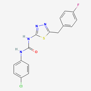 N-(4-chlorophenyl)-N'-[5-(4-fluorobenzyl)-1,3,4-thiadiazol-2-yl]urea