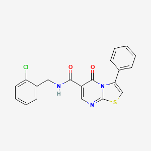 N-(2-chlorobenzyl)-5-oxo-3-phenyl-5H-[1,3]thiazolo[3,2-a]pyrimidine-6-carboxamide