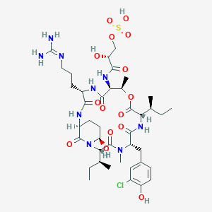 molecular formula C40H62ClN9O15S B609032 Micropeptin 478A CAS No. 186368-49-0