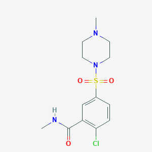 2-chloro-N-methyl-5-[(4-methyl-1-piperazinyl)sulfonyl]benzamide