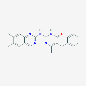 5-benzyl-6-methyl-2-[(4,6,7-trimethyl-2-quinazolinyl)amino]-4(1H)-pyrimidinone