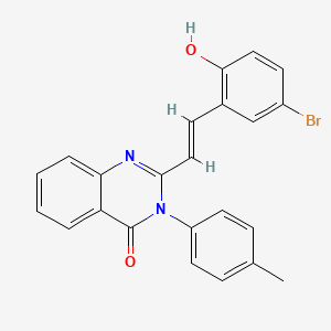 2-[2-(5-bromo-2-hydroxyphenyl)vinyl]-3-(4-methylphenyl)-4(3H)-quinazolinone