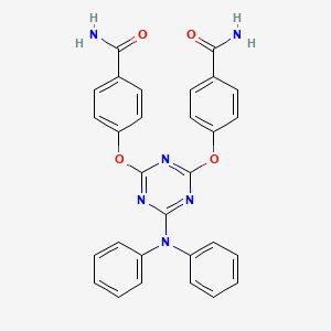 4,4'-[[6-(diphenylamino)-1,3,5-triazine-2,4-diyl]bis(oxy)]dibenzamide